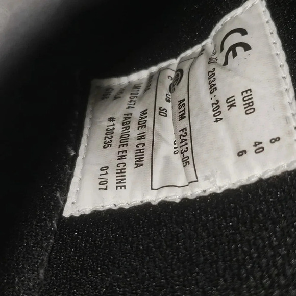 Terra Womans Black Steel Toe  Work Shoes.Size 8. - Picture 8 of 9